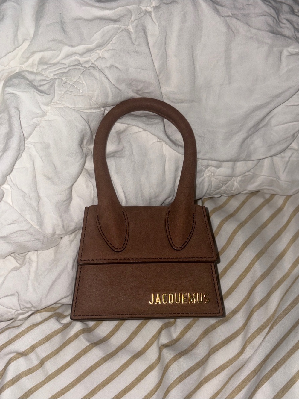 Jacquemus Brown Le Chiquito Mini Top-Handle Bag